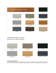 Language Learning Furniture brochure color options